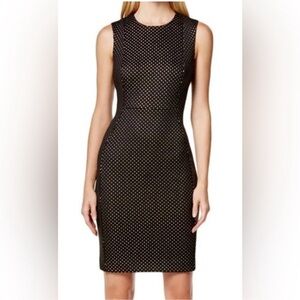 STUNNING BLACK AND GOLD CALVIN KLEIN DRESS